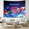 Custom Name Trolls Print Tapestry, Backdrop, Easy Setup, Ideal for Bedroom, Office & Living Room, with Aesthetic Wall Hanging Decor.
