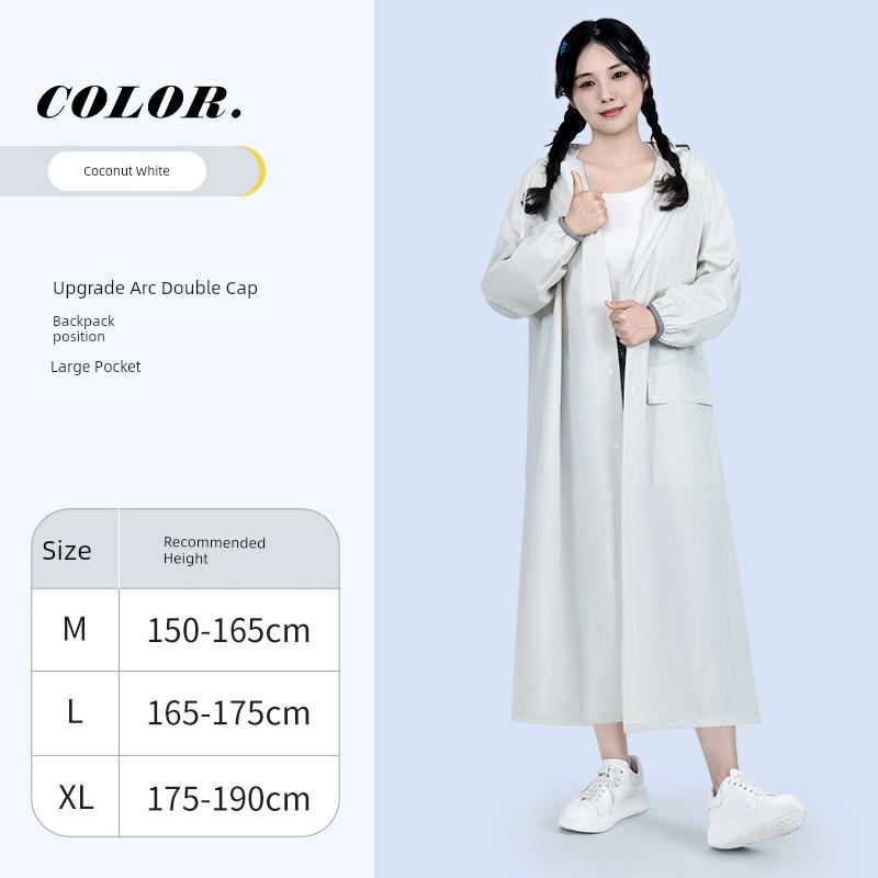 Raincoat Women's Long Full Body Rainstorm Prevention Single Integrated Electric Battery Motorcycle Adult Outer Wear Thickened Poncho