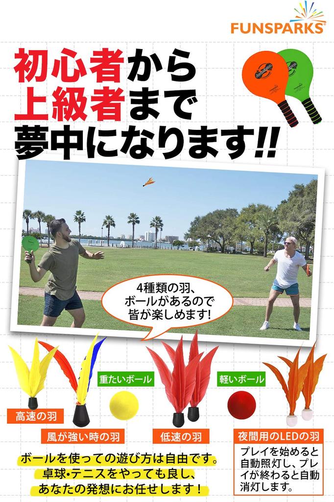 Огромный хит в наборе для бадминтона Jazzminton Deluxe Набор и Подходит для игры ночью Также подходит для настольного тенниса и Включает и Идеально для