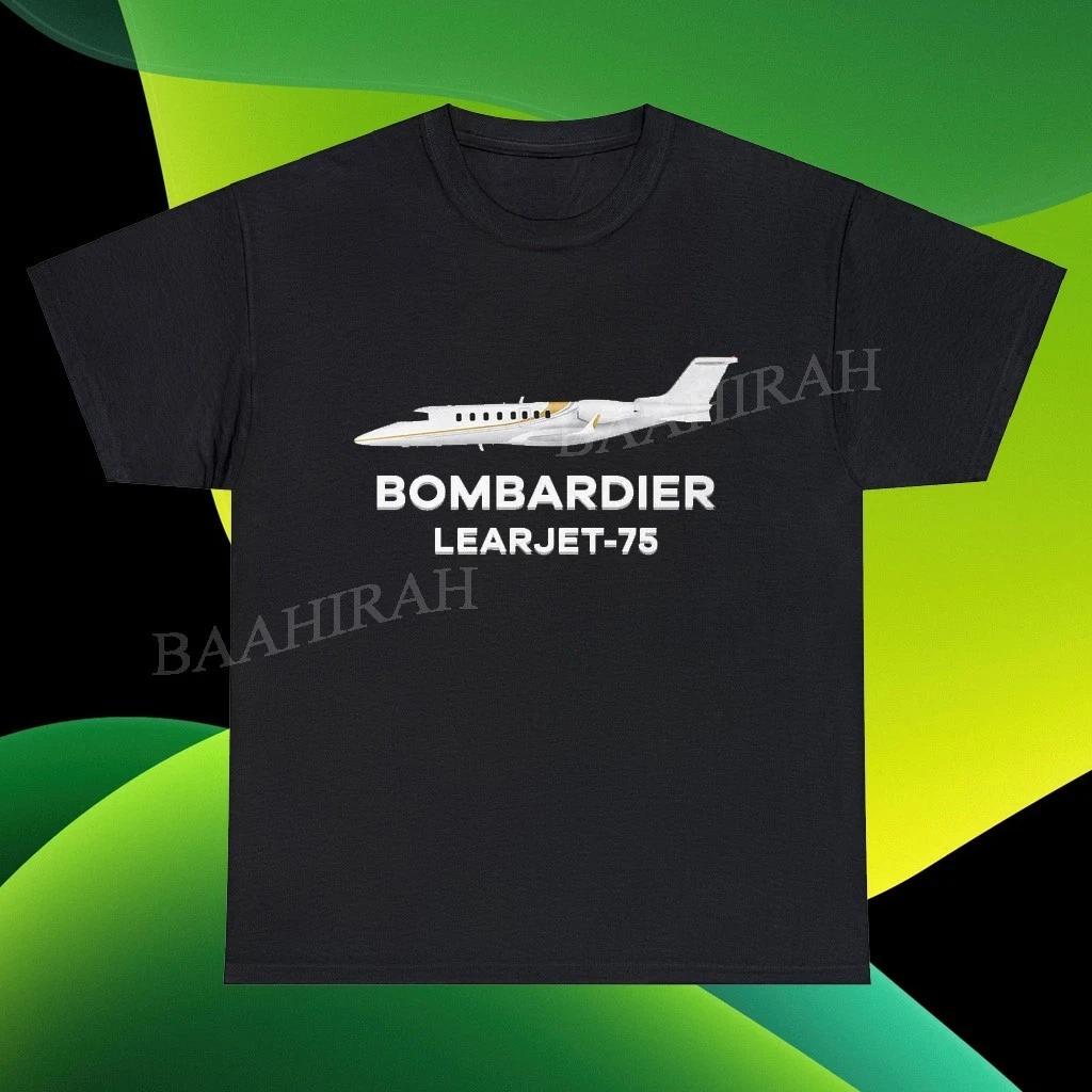 Новая футболка с забавным логотипом Bombardier Learjet, американская, размеры от S до 5XL