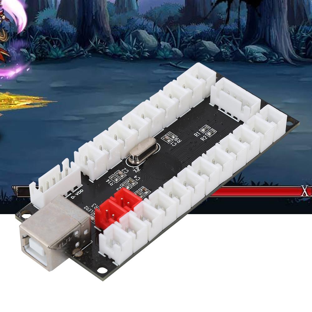 USB-кодер для аркадных игр, контроллер кнопок для Raspberry Pi, хост-ПК, игрового автомата, черный CY 822C