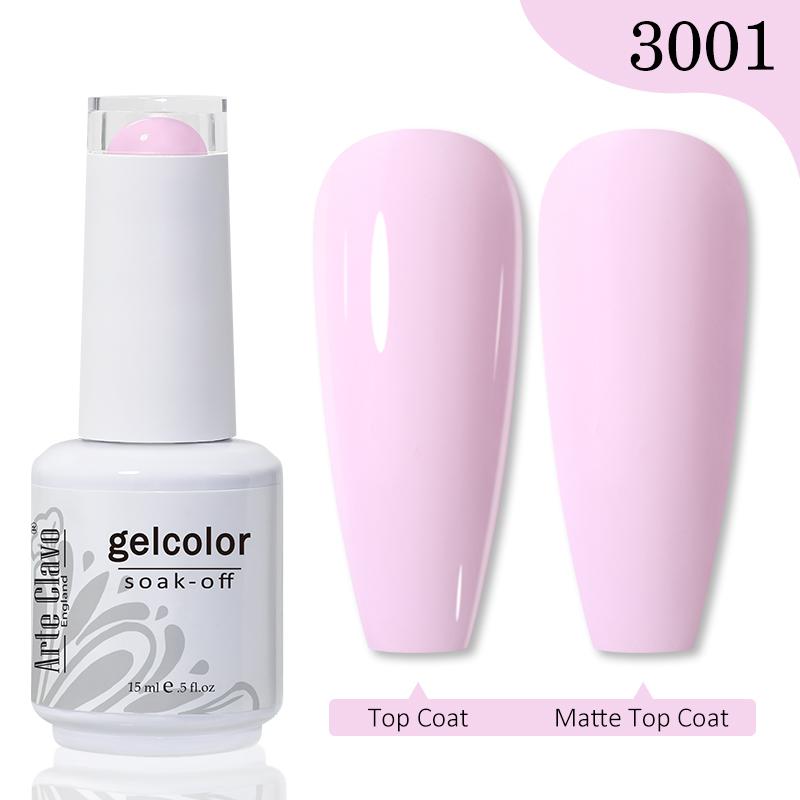 Arte Clavo 15 мл гель-лак для ногтей без сколов и выцветания, УФ-светодиодный замачиваемый верхний базовый гель, красочные УФ-гель-лаки для ногтей для ногтей