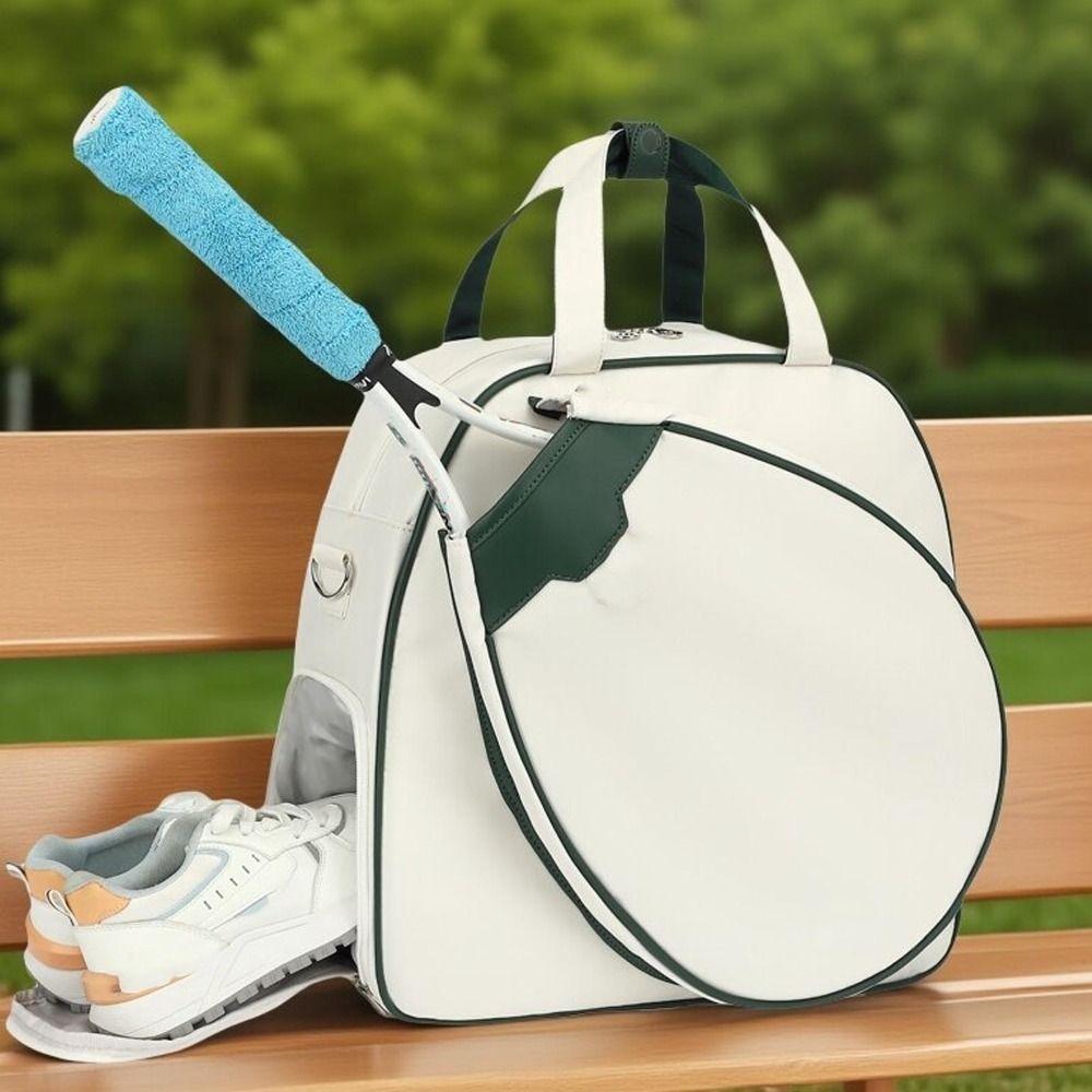 Nylon Tennis Racket Bag with Shoe Compartment Racket Carry Bag Badminton/Tennis
