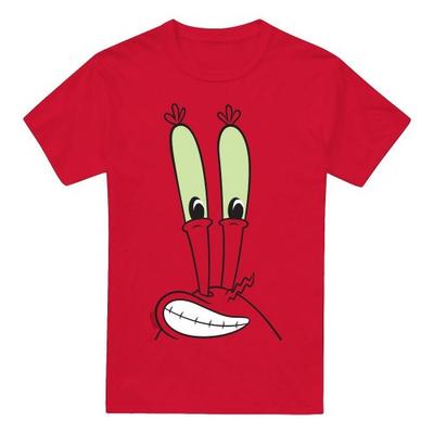 Футболка мужская SpongeBob SquarePants с изображением лица мистера Крабса