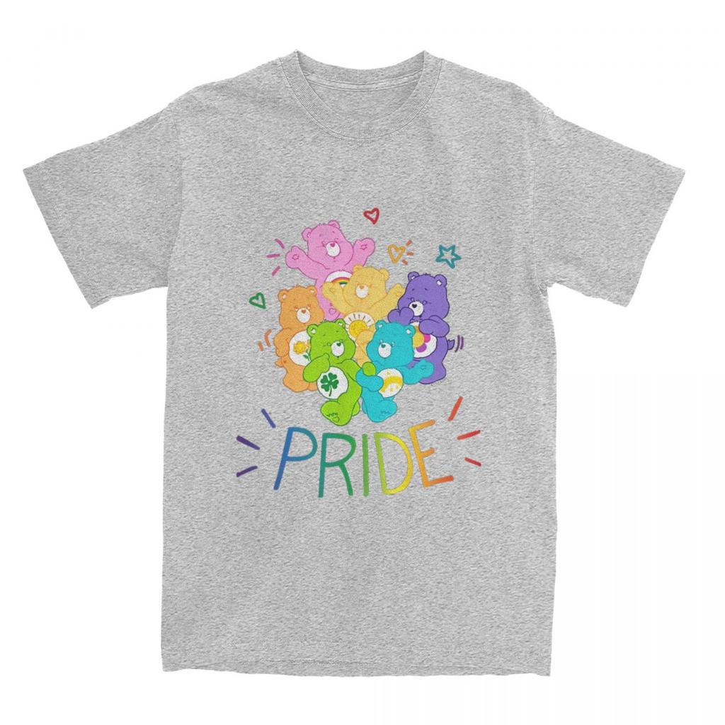 Rainbow Pride And Doodles Men Women's T Shirts Vintage Tees Short Sleeve Crewneck T-Shirt Cotton Plus Size Tops
