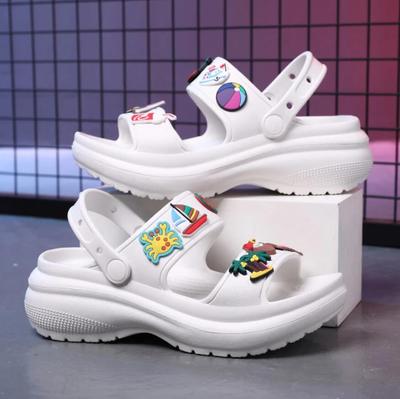 Мода 2024 Новые Летние Женские Сандалии Корейские Клинья Платформа Повседневные Высокие Каблуки Женская Обувь Уличная Пляжная С Открытым Носком Сандалии