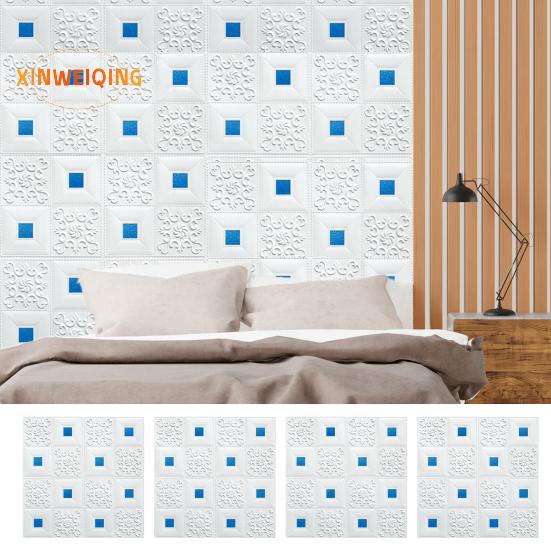 3D декоративная панель для настенной плитки, текстурированная самоклеящаяся пенопластовая наклейка на стену, кухонный фартук для ванной комнаты