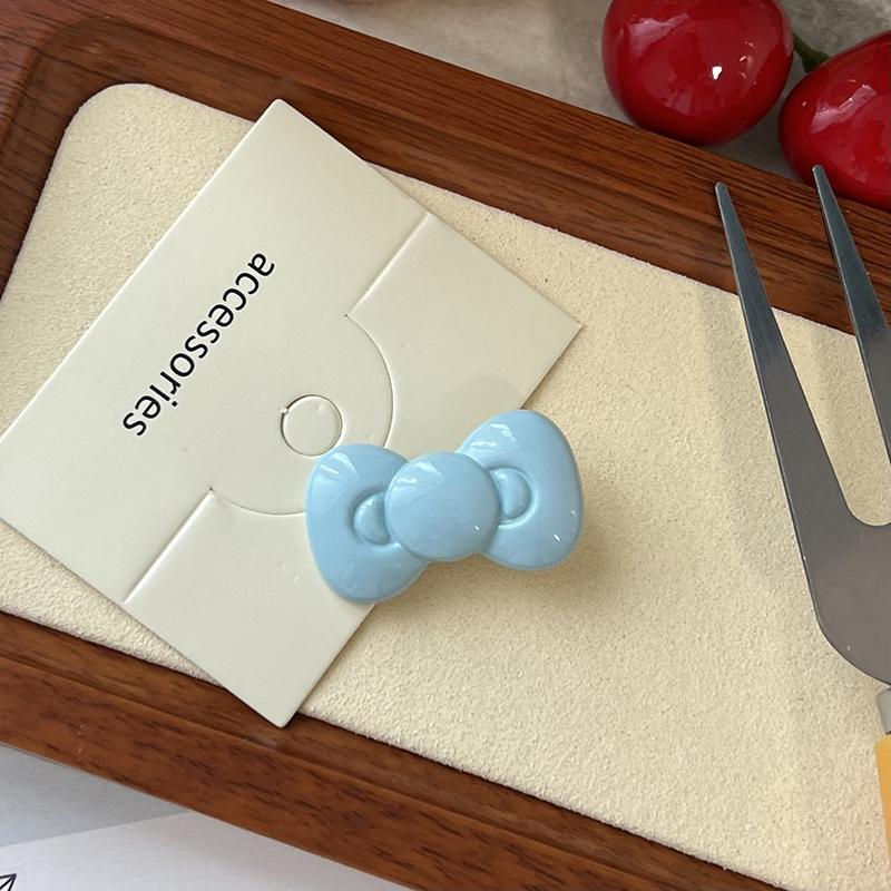 Kawaii Bow Hairpin Аксессуары для волос Милая девушка Сердце Боковая заколка Челка Темперамент Ювелирные изделия