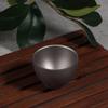 1/4Pcs Pure Titanium Double-Layer Small Tea Cup Outdoor Portable Traveling Picnic Cookware Single-Person Tea Cup Hiking Tea Cups