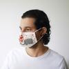 Cloth Face Mask With Filter, Elephant Print Adult