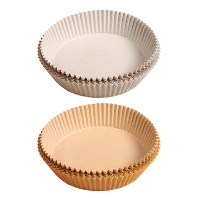 50 шт. одноразовой бумаги для фритюрницы, аксессуары для фритюрницы из древесной массы, пергаментная бумага для выпечки на пару