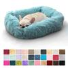 Зимняя длинная плюшевая лежанка для питомцев Простая квадратная лежанка для кошек и собак с подушкой Нескользящий мягкий коврик для маленьких и средних кошек и собак Уютные товары для питомцев