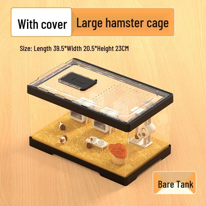 Большая акриловая клетка для хомяков и шиншилл Вилла Бокс для разведения