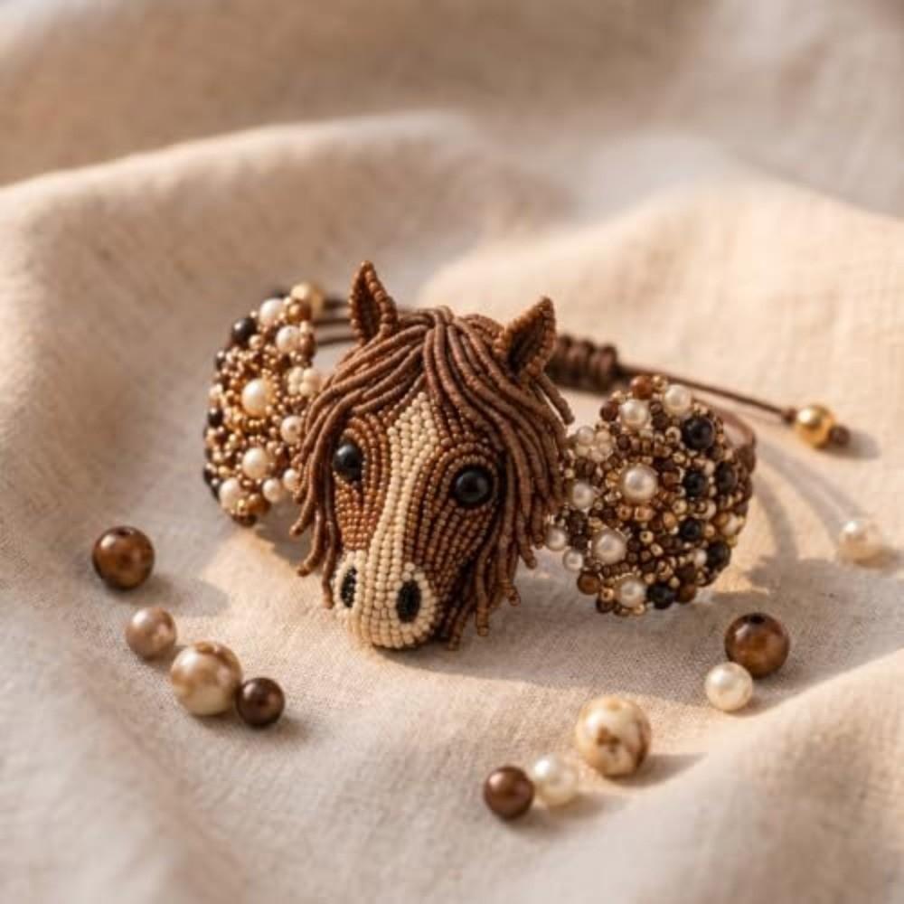 Animal Theme Beading Craft Kit Cute Jewelry Making Set New DIY Beadwork Kit for Beginners