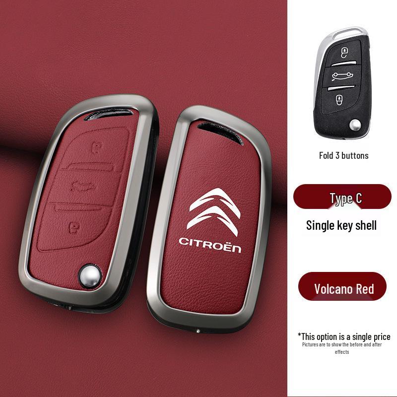 Чехол для ключа Dongfeng Citroën для моделей Versailles C5X, C6, Tianyi, Elysee, C3XR, Sega, C4L