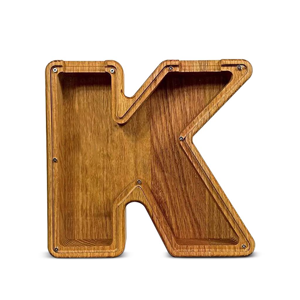 Двадцать шесть английских алфавитов, копилка, монета, деньги, копилка, деревянная коробка для хранения писем, настольное украшение, домашний декор, поделки для детей