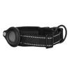 Reflective Dog Collar Adjustable Heavy Duty Neoprene Padded Pet Collar with Airtag Bracket for Medium Large Dogs38‑45cm