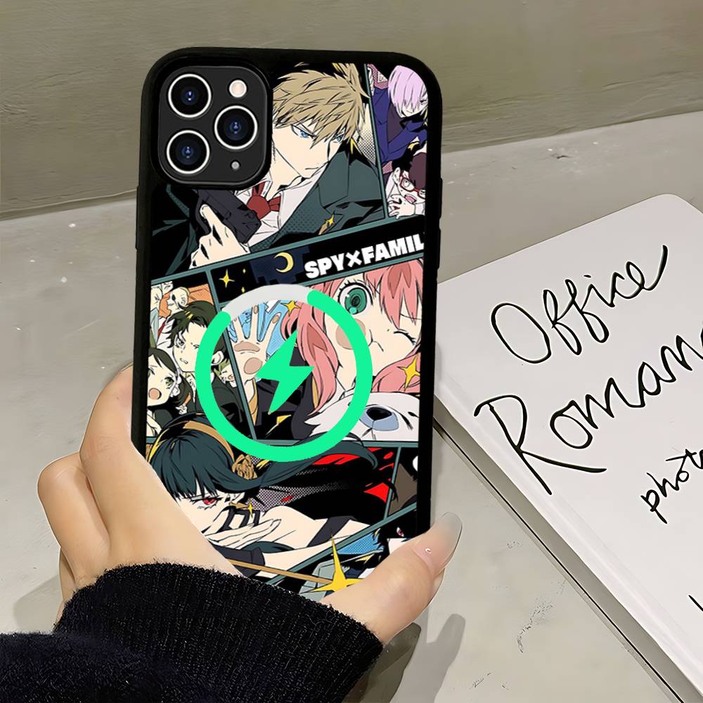 Классический аниме-чехол Spy X Family для MagSafe, магнитный чехол для телефона для iPhone 17 16 15 14 Plus 13 12 11 Pro Max, чехол Air