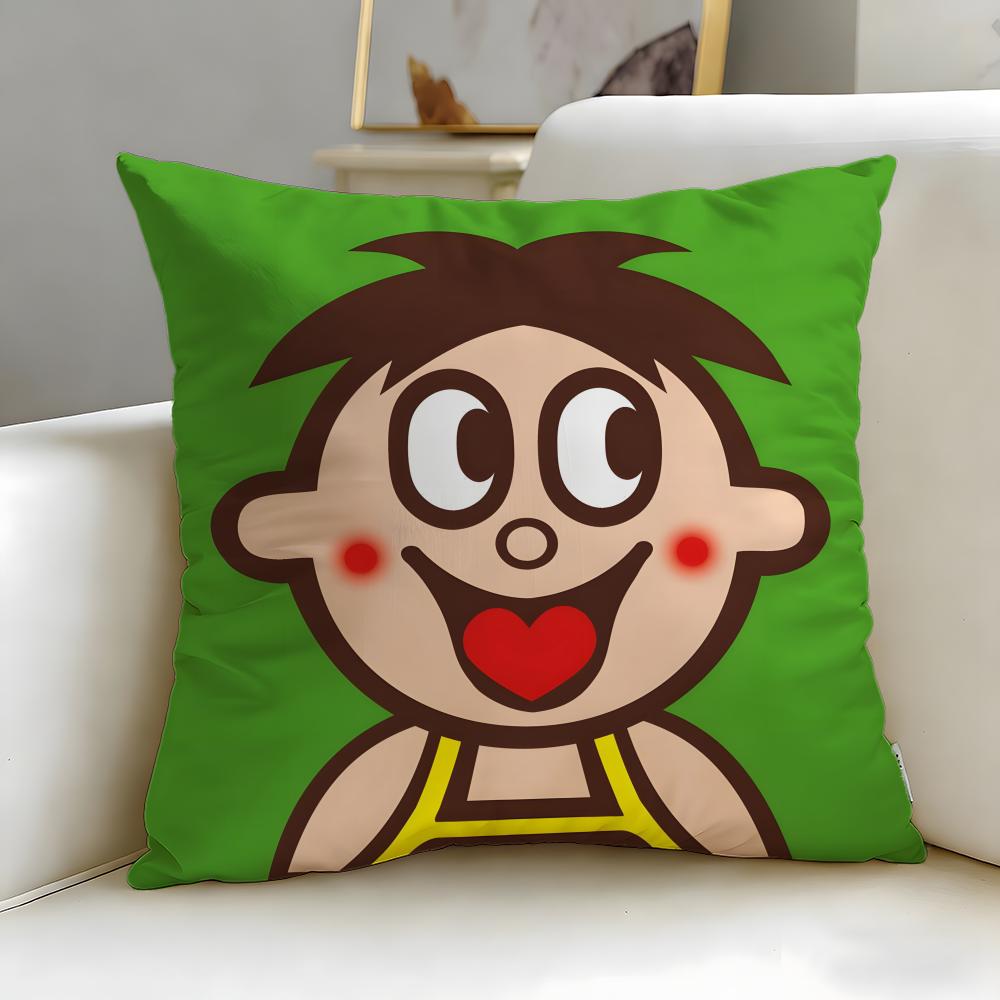 popular snack brand Wangzai Cushion Cover Soft EasyWash Pillow Case Versatile for Couch Bed Travel and Office