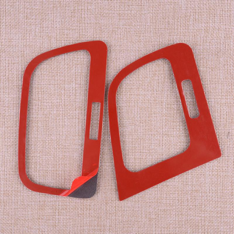 2pcs Carbon Fiber Black Car Dashboard Side Air Vent Outlet Cover Trim Frame Fit for VW Golf 7 GTI MK7 2014-2017 2018 New
