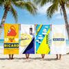 Бренд R-Ricard Логотип Полотенце Пляжное Полотенце Дорожное Легкое Приятное для Кожи Для Бассейна Пляжа Кемпинга Круиза Лето