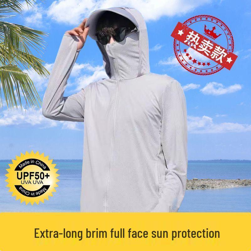 Unisex Lightweight Quick-Dry UV Protection Ice Silk Sports Jacket for Outdoor Activities