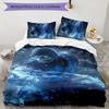 SubZero 3pcs Bedding Set Duvet Cover Closure Includes 1 Duvet Cover & 2 Pillowcases for All Seasons Bedroom Home Dorm Decor