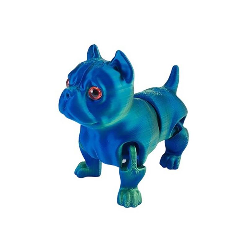 Брелок-статуэтка французского бульдога, напечатанный на 3D-принтере, Подарки для любителей бульдогов, Декор для стола/книжной полки, Украшения для приборной панели автомобиля, Фигурки, Модель собаки