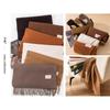 Solid Color Imitation Cashmere Scarf Women's Winter Warm Shawl Neck Scarves