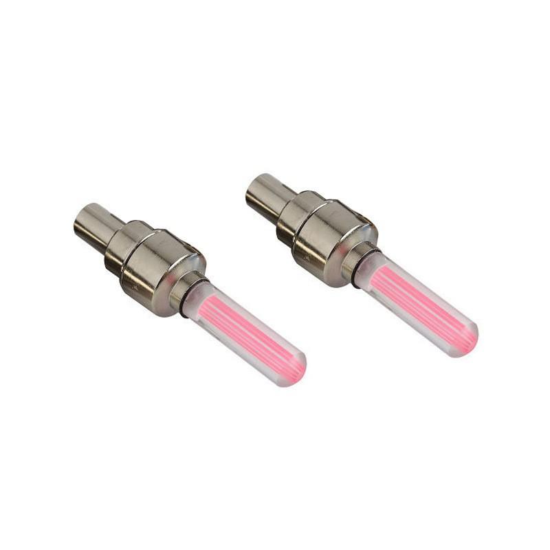 Bike Neon Valve Decoration Bicycle Tire LED Safety Warning Flash Spoke Light Neon Lights 4