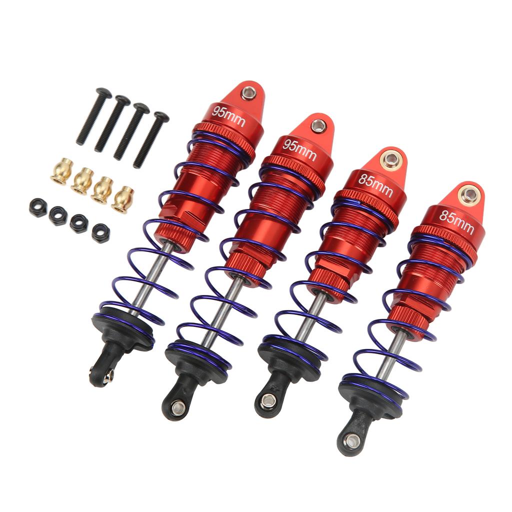 RC Shock Absorber Front Rear Aluminum Alloy Upgrade Parts RC Spring Damper for HSP for Traxxas 1 10 RC Car Red