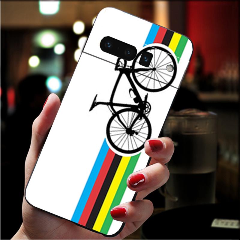 Phone Case For Google Pixel 10 9 Pro XL 9A 8 7 6 Pro Pixel 8A 7A 6A Pixel 8 7 6 5 BIKE CYCLING art