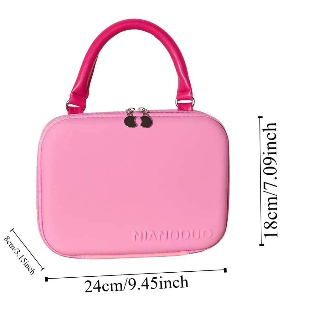 Dopamine Color Handheld Makeup Bag Large Capacity Portable Cosmetic Case Cosmetician