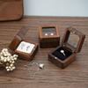 Microfiber Lining Earring Display Box Wooden Jewelry Storage Box Ring Display Box  Valentine's Day