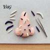 Stress Relief Toys Nose Pimple Popping Toy with Tweezers And Worm, Funny Prank Sensory for Kids Game Party, Flexible TPR Realistic Model Adults