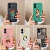 Cases For Apple iPhone 16 Pro Max 16plus Lovely Bear Cartoon Pattern Soft Liquid Silicone Painted Anti Drop Camera Protection Housing For iPhone Capas