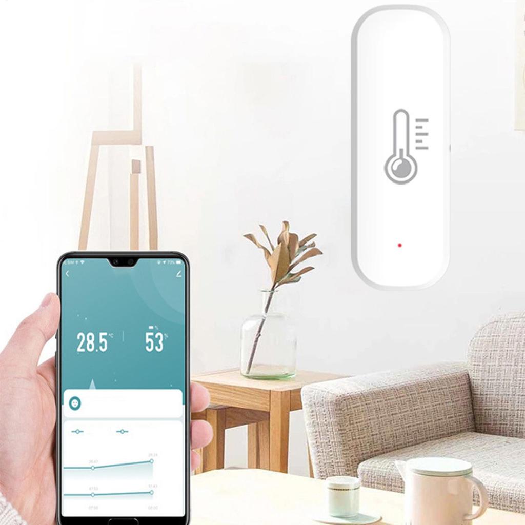 Wi-Fi датчик влажности Умный беспроводной Удаленный Удаленный монитор температуры WiFi Для спальни Ванной кухни Дома Общежития Отеля