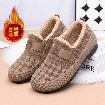 Зимние бархатные эластичные ботинки, ленивый дизайн на одной педали, нескользящие, утолщенные, теплые, женские эластичные короткие ботинки, универсальные