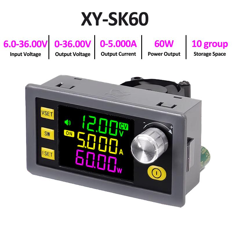 DC DC Buck Boost Converter 0-36V 5A/6A 60W/120W Power Module Регулируемый стабилизатор напряжения Регулируемый лабораторный источник питания
