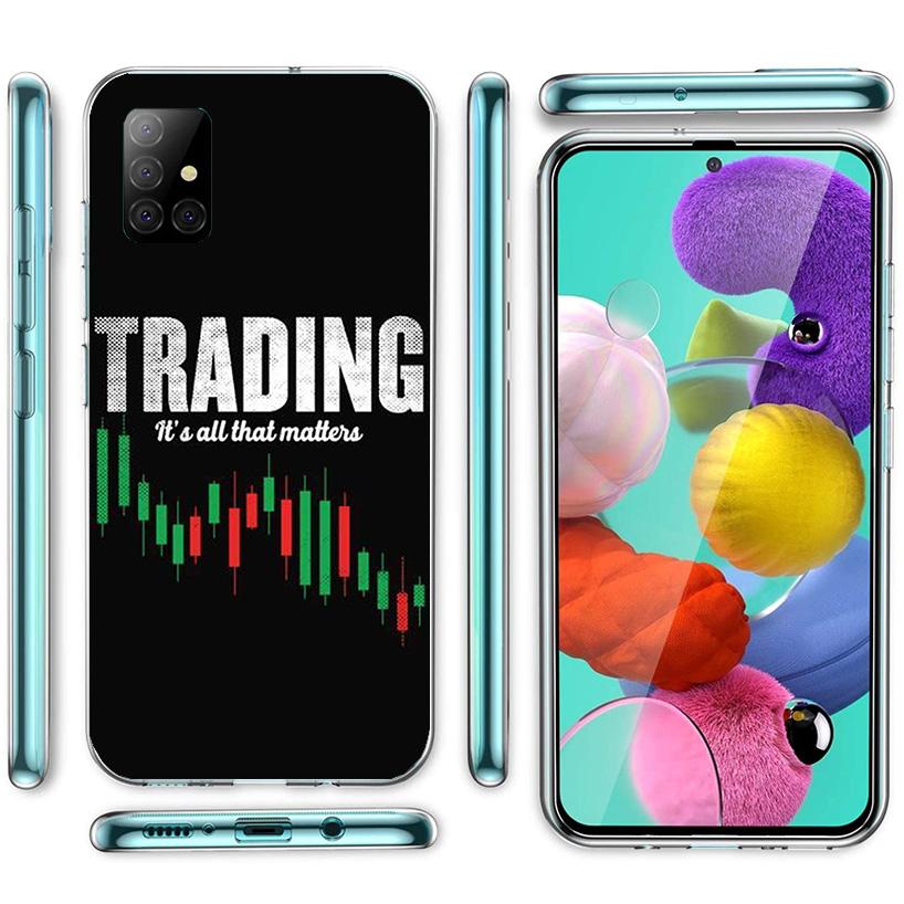 Trade Investment Forex Stock Market Phone Case For Samsung Galaxy A52 A32 A22 A12 A02S A50S A30S A51 A31 AA71 Note 20 Ultra 10 S