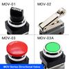 1PCS Push Button Pneumatic Mechanical Valve MOV-01 MOV-02 MOV-03 MOV-03A Manual Valve Air Switch Control Valve Momentary