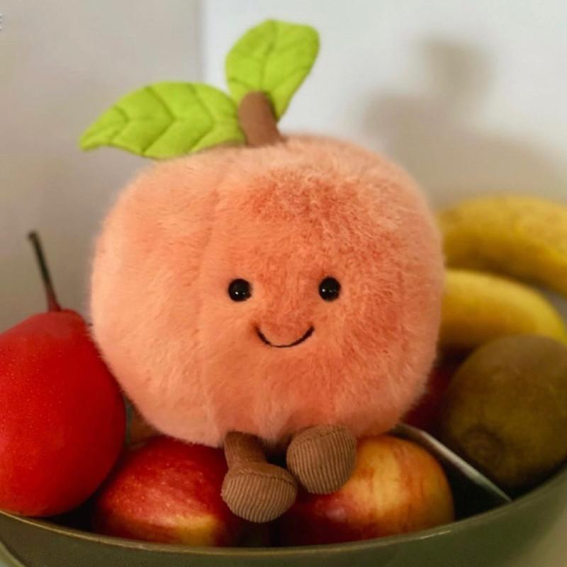 Pink Peach Jellycat Plush Toy Cute Stuffed Doll Bag Pendant Decoration Gift