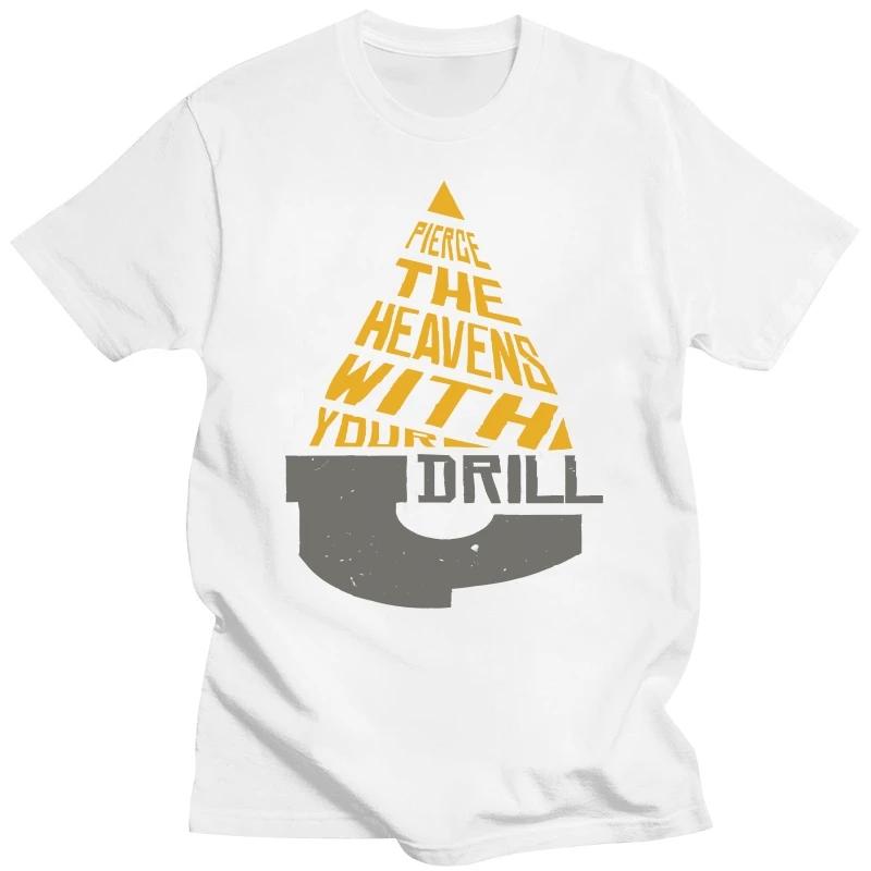 Пронзи Небеса Своим Буром Футболка gurren lagann аниме tengen toppa gurren lagann simon kamina