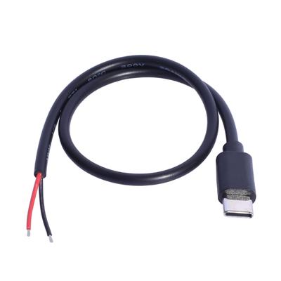 Кабель-разветвитель питания USB C на открытый конец 30 см 20 AWG для эффективной зарядки оборудования и аксессуаров типа USB Type C