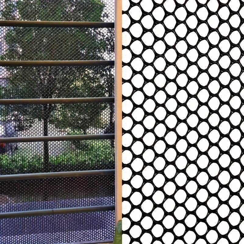 1PC Sleek Fence for Yard Protection Animal Barrier Industrial Black Durable Thickened Mesh Flowers Multiple Sizes Available