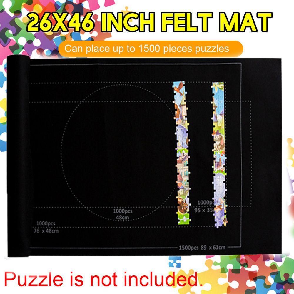 Household Game For kids Roll Up Puzzle Mat Jigsaw Storage Mat Puzzle Blanket Felt Storage Pad