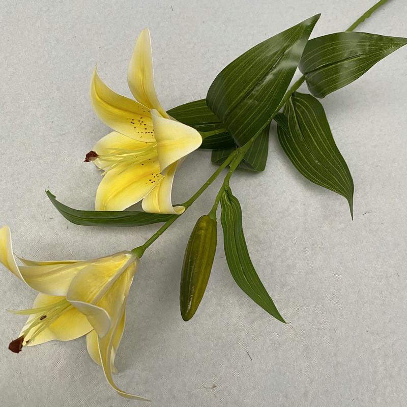 Реалистичные 3D Тканевые Лилии Искусственные Цветы Для Домашнего Декора Свадебное Центральное Украшение Цветочная Композиция