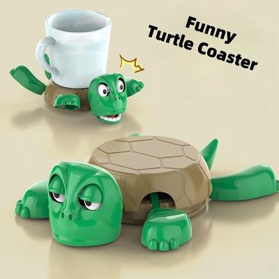 Креативная подставка под стакан Turtle Coaster, напечатанная на 3D-принтере, изоляционная подкладка с забавными выражениями черепахи, украшение для рабочего стола