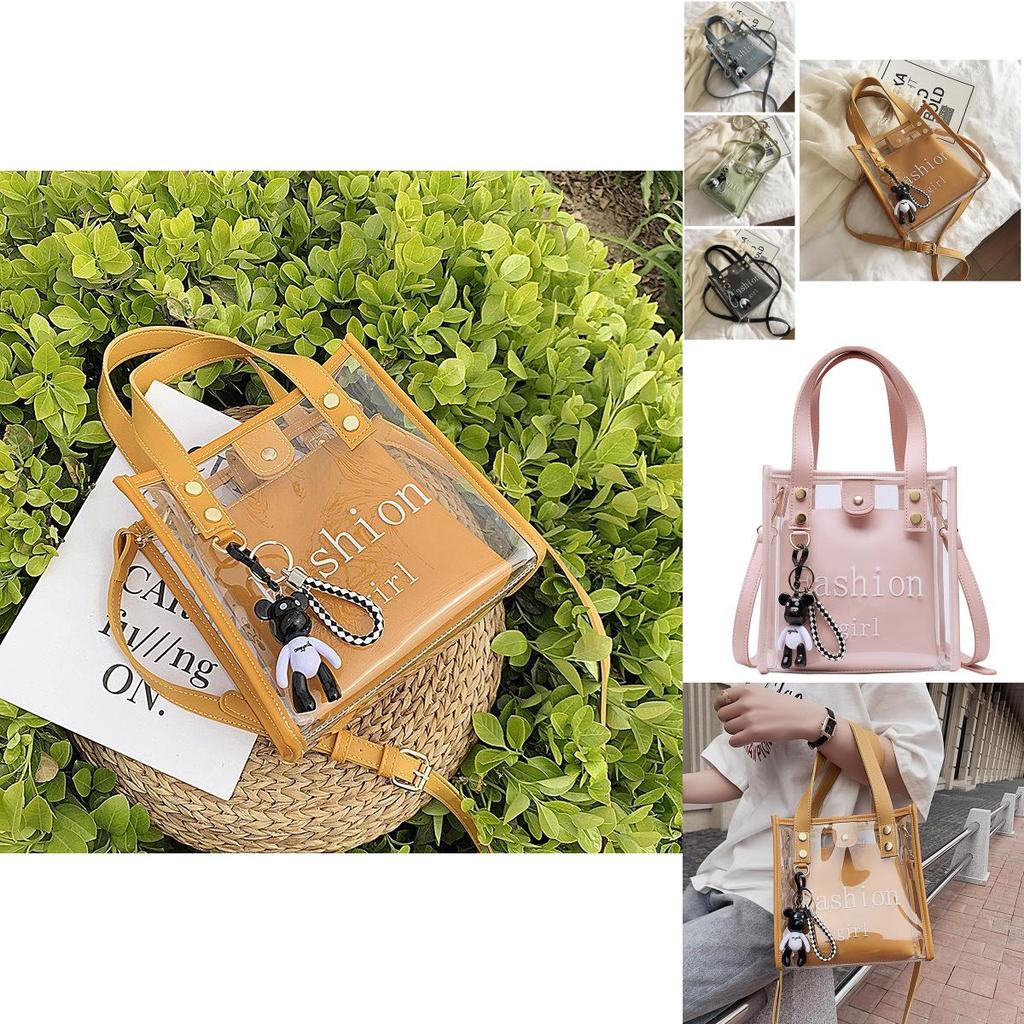 Stylish Pvc Transparent Jelly Bag For Women Fashionable Crossbody Bag Versatile Shoulder Tote