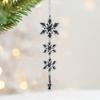 Рождественский орнамент в виде снежинки со шнурком креативной формы, прозрачный небьющийся акриловый кулон, подвесной декор